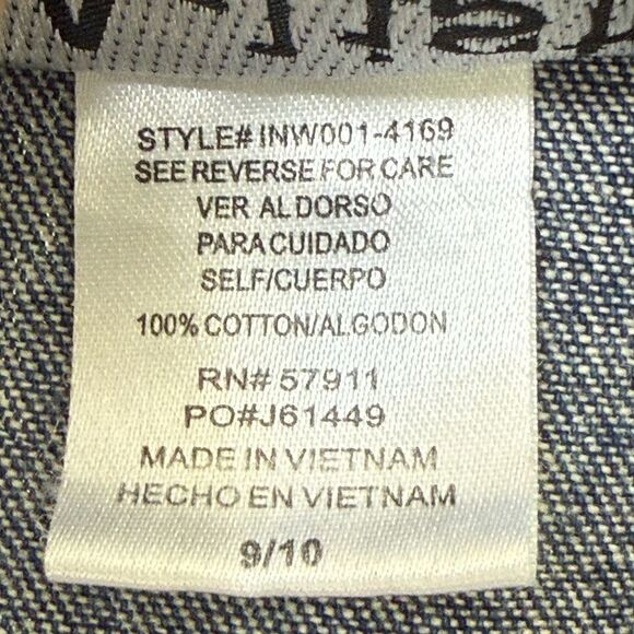 Vintage A-list Denim Full Button Dress with belt.  Size 9-10. - Picture 5 of 6